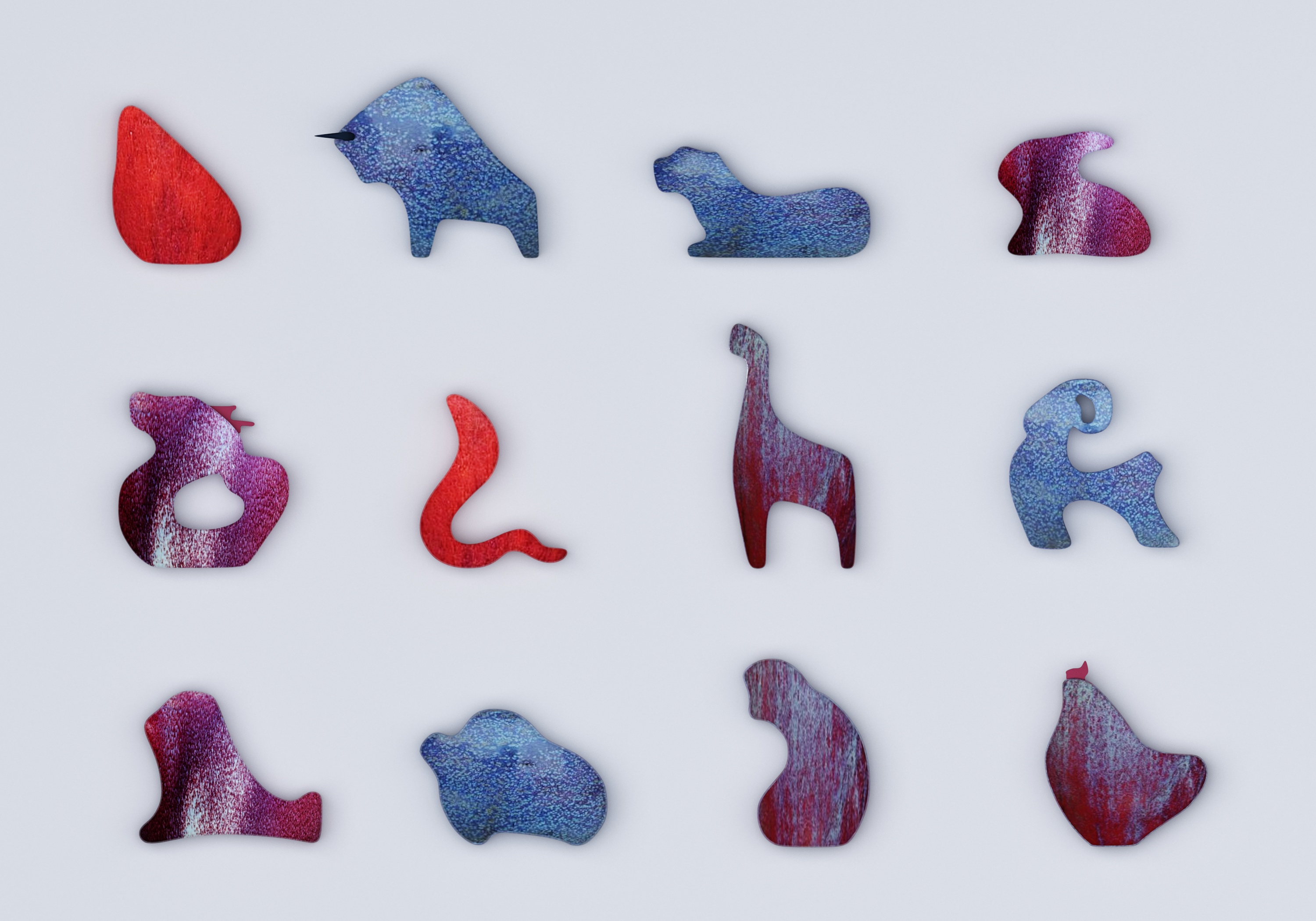 十二生肖创意摆件