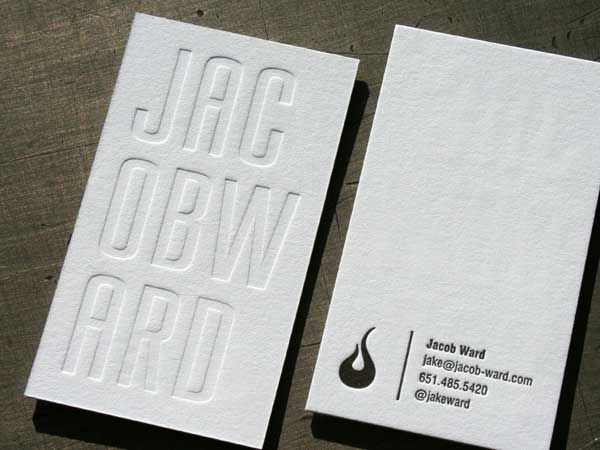 37款极简纯白名片设计