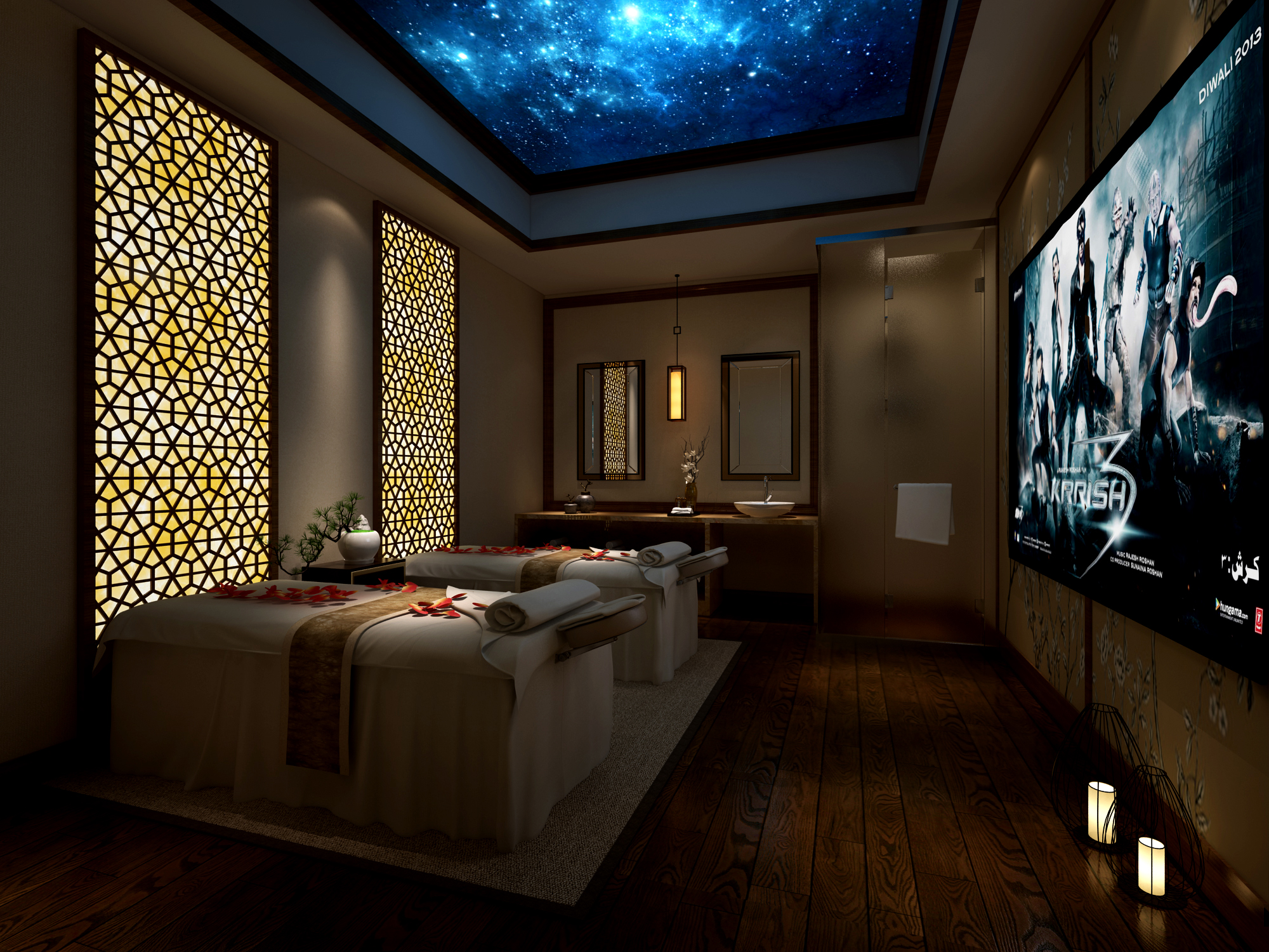 贵阳足疗养生馆设计公司观湖壹号皇家御足现代中式极致生活体验