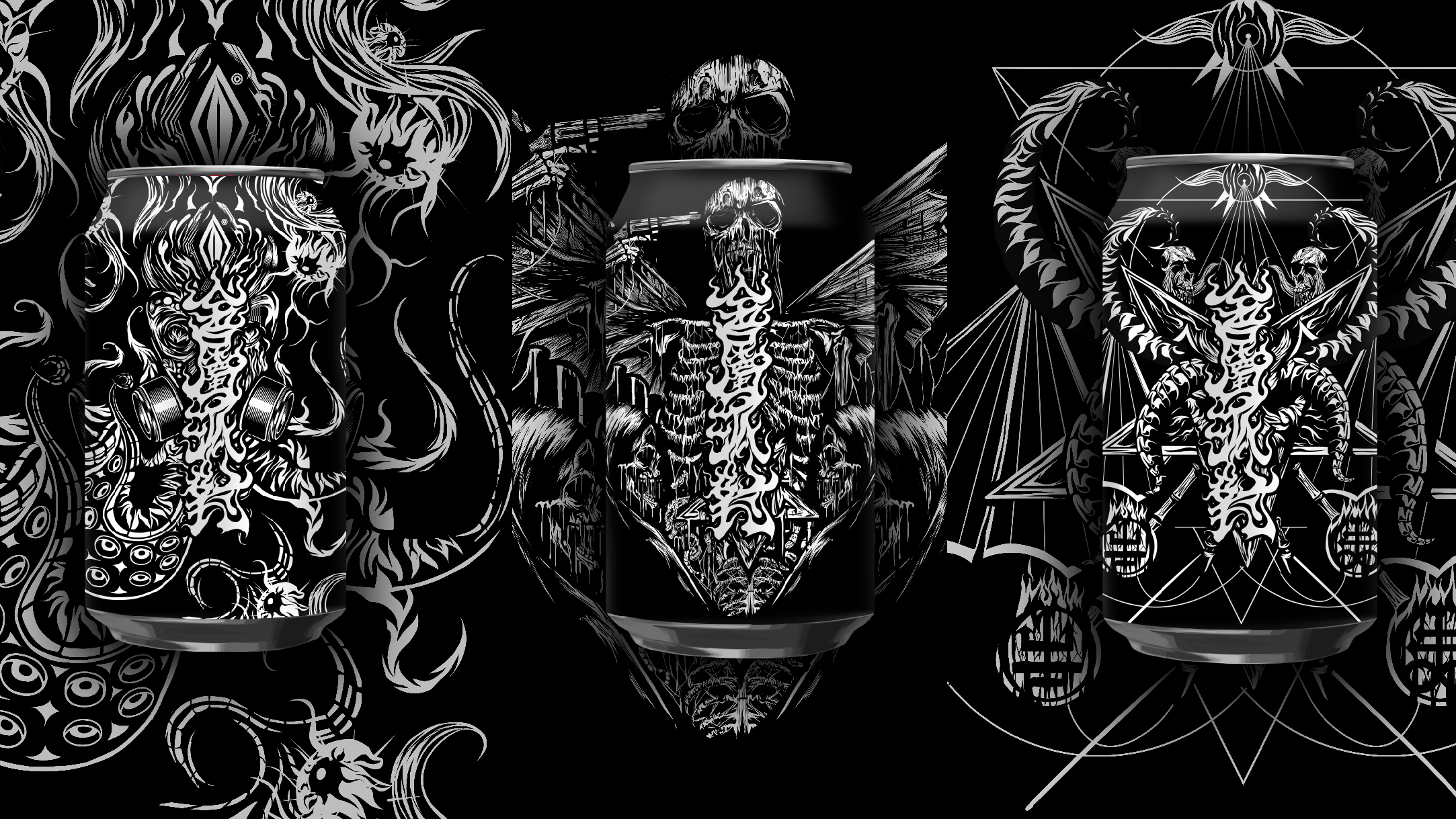 金属风格插画设计