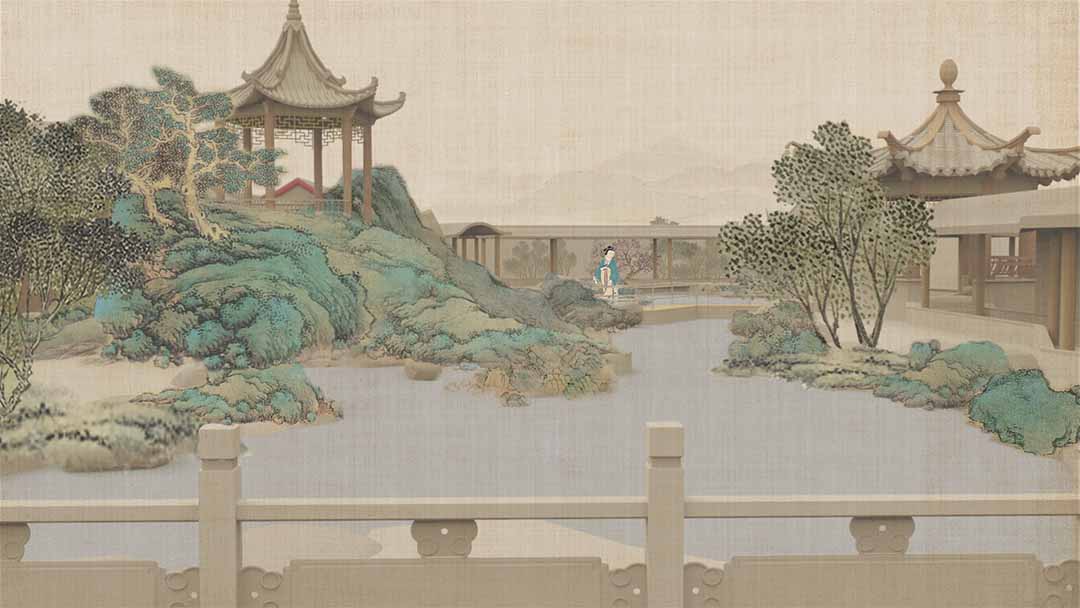 中国画园林转译法--"中国院子"景观设计-古田路9号-品牌创意/版权保护