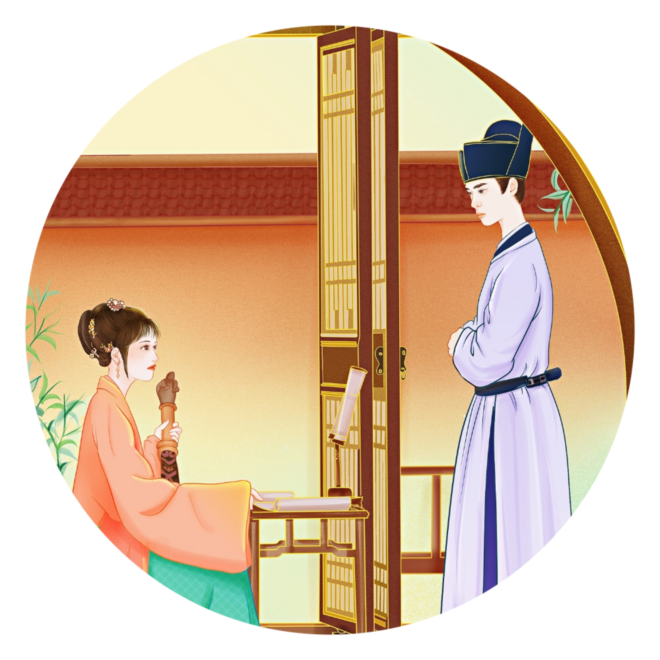 清平乐人物剧照手绘插画练习