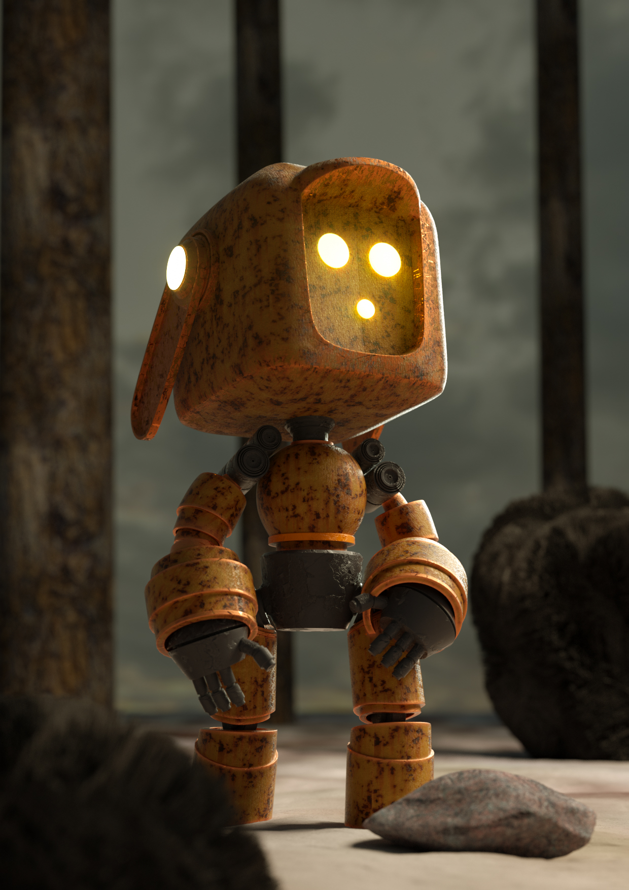 概念海报-机器人-古田路9号-品牌创意/版权保护平台