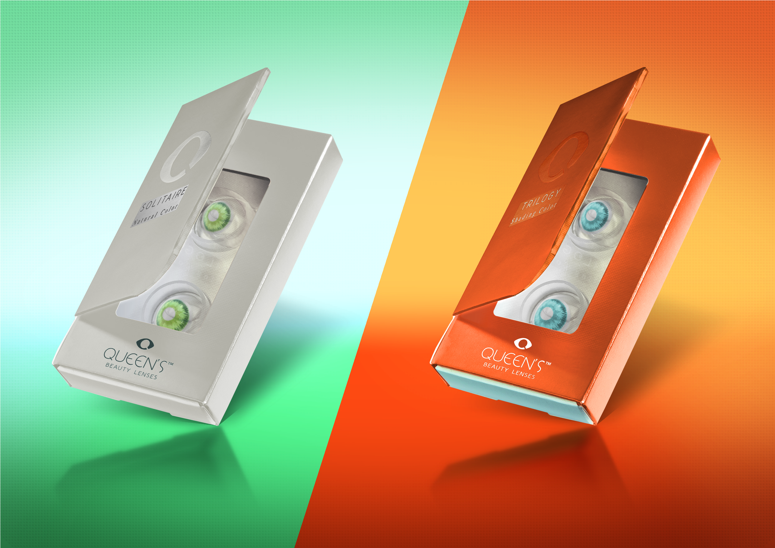 queens美瞳包装