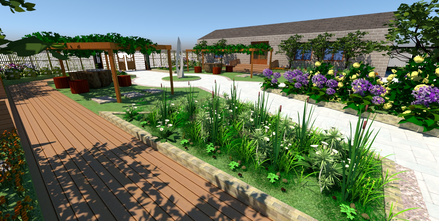 现代简约庭院景观规划以农家院为例