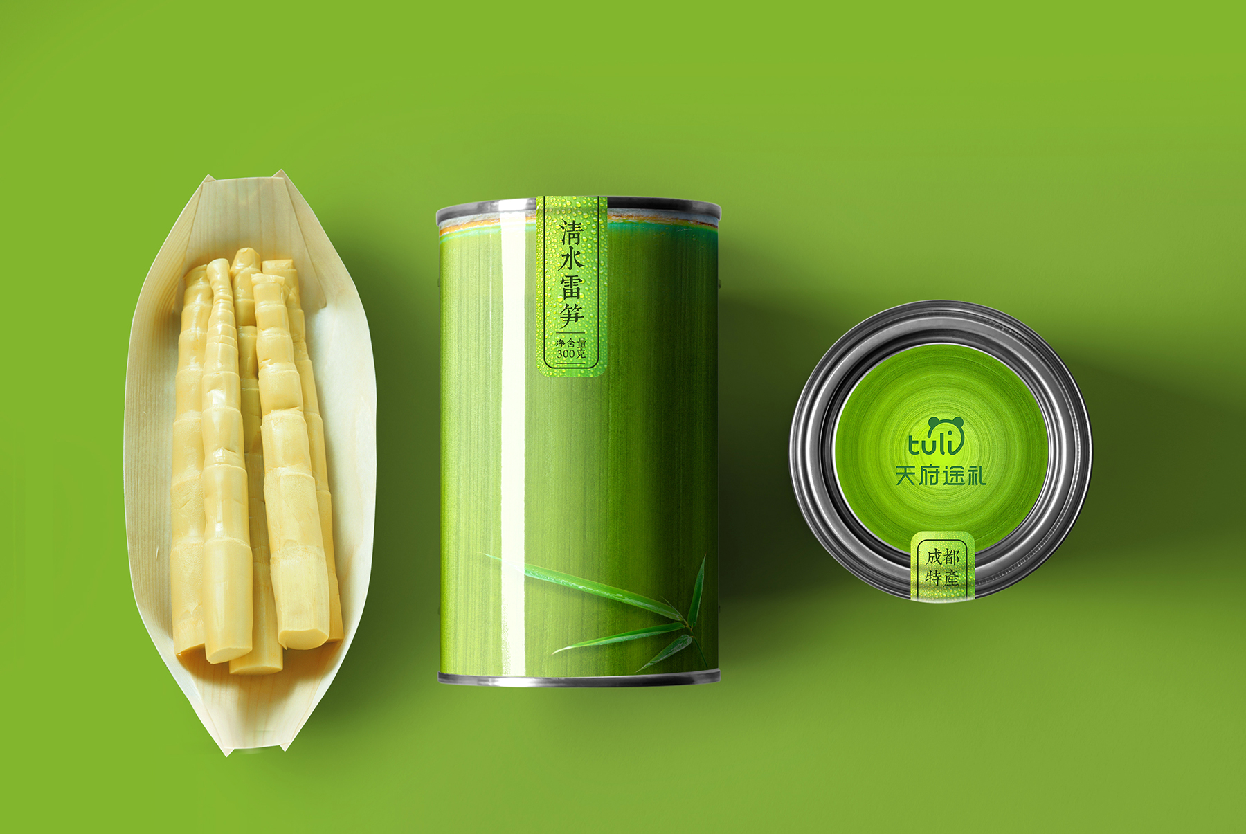 雷笋方笋创意罐头包装