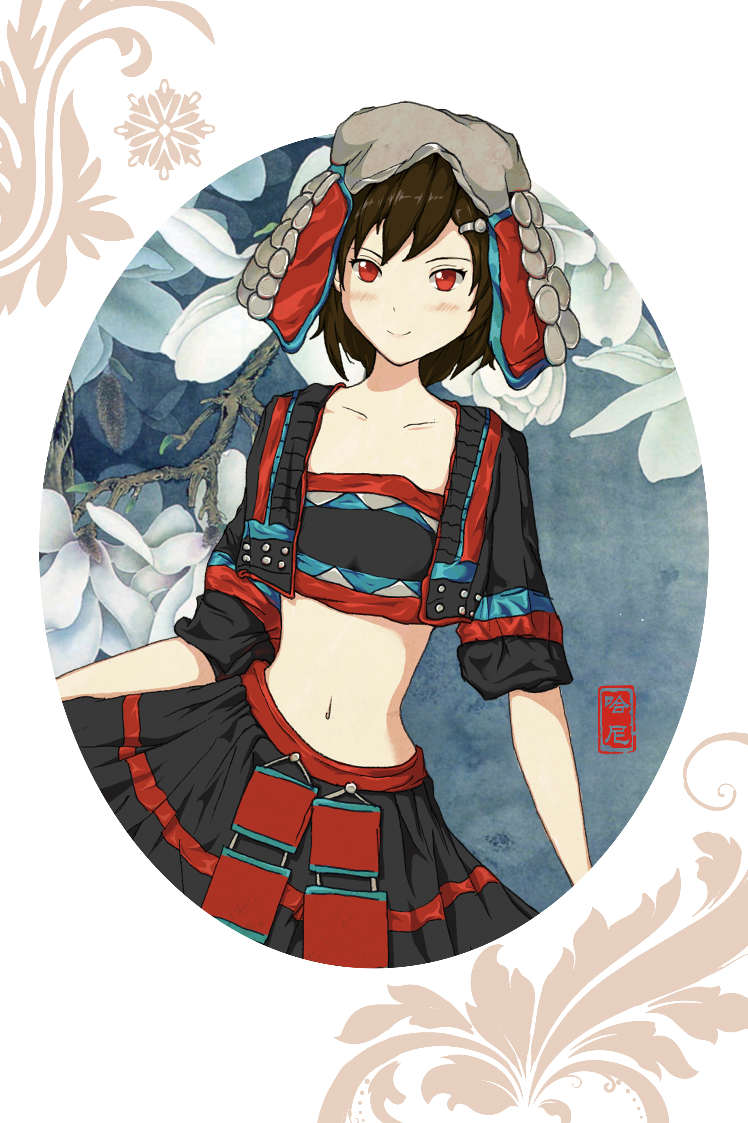 燃烧吧毕设中华少女插画及周边