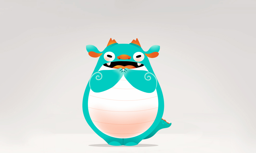 胖龙吉祥物设计