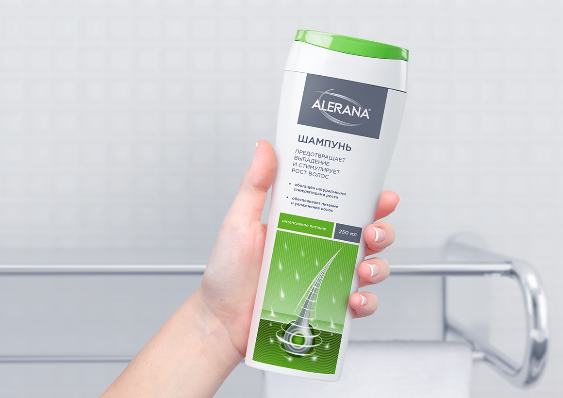 alerana防脱发洗发水包装设计