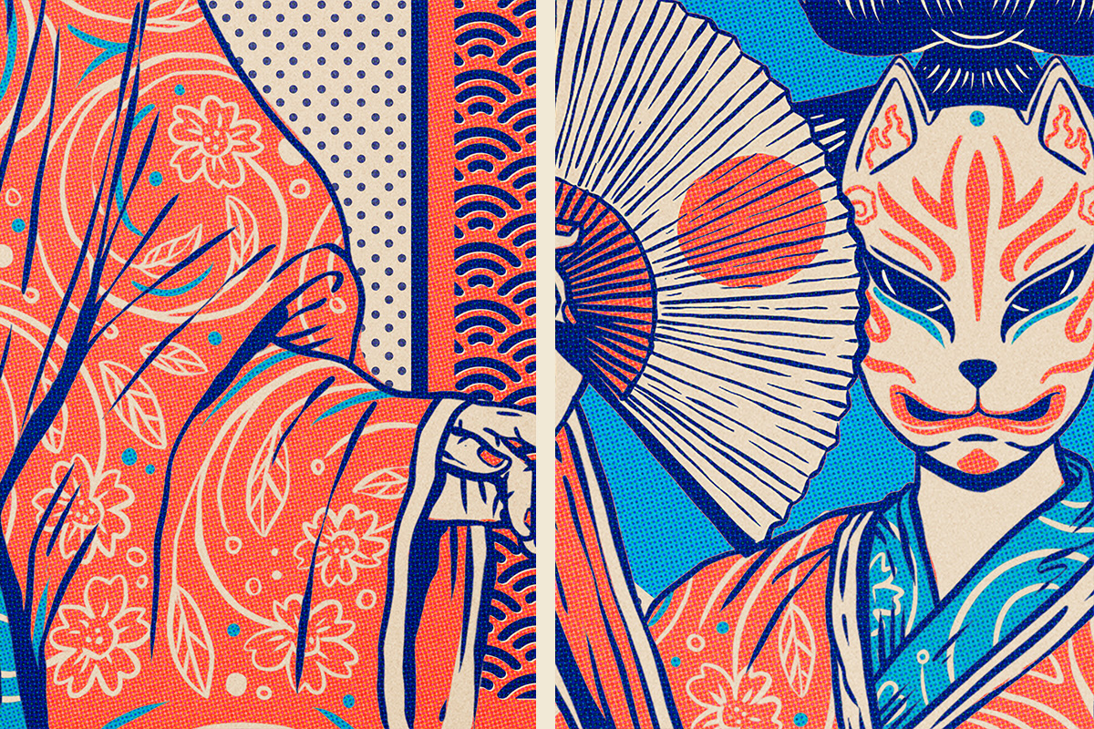 japanartartejapons日本元素插画