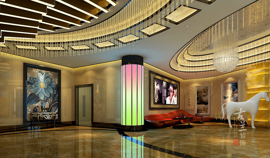 江西上饶量贩主题ktv设计装修公司悦动天香主题ktv