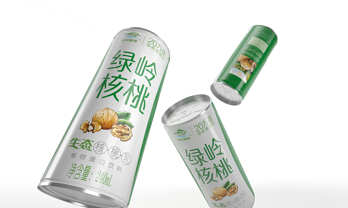 绿岭核桃生态核桃乳徐桂亮品牌设计