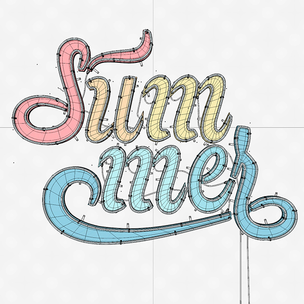 summer 字体设计-古田路9号-品牌创意/版权保护平台