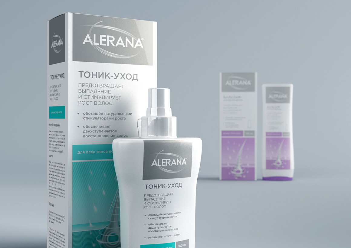 alerana防脱发洗发水包装设计