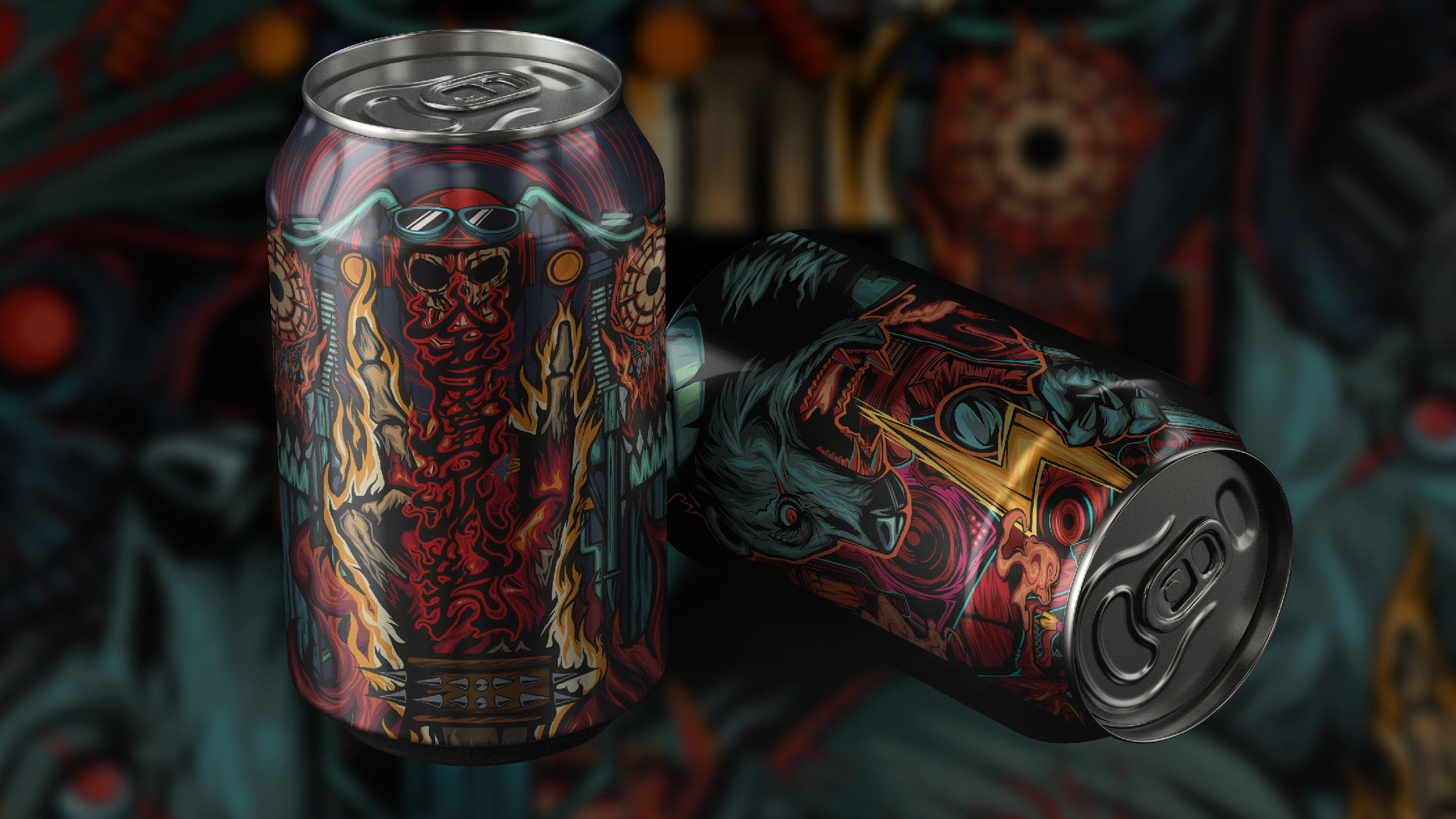 金属风格插画设计