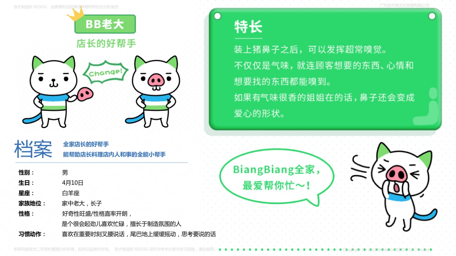 全家便利店品牌吉祥物ip研究报告 Family Mart Biangbiang喵 古田路9号 品牌创意 版权保护平台