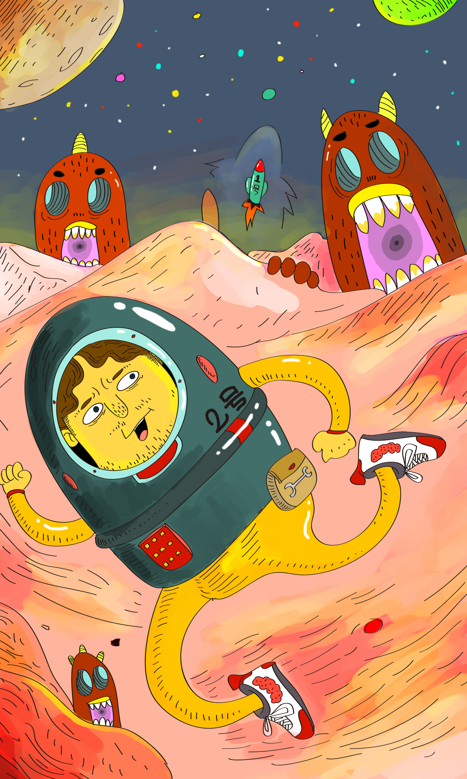 近期科幻插画作品