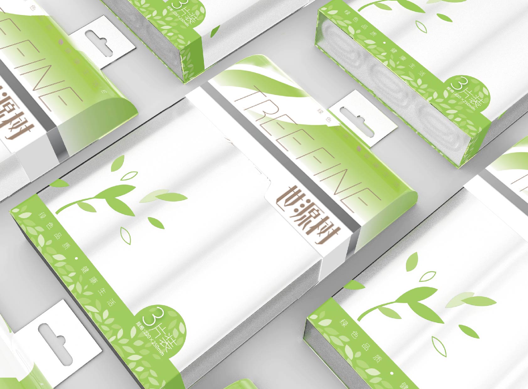 世源树毛巾包装设计