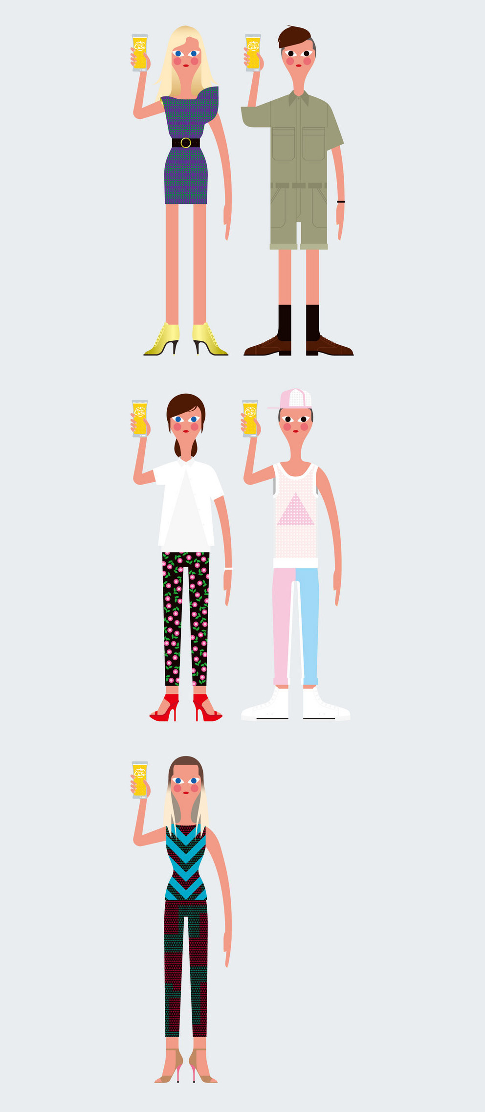 人物插画广告设计视觉餐饮全球餐饮研究所-古田路9号-品牌创意/版权