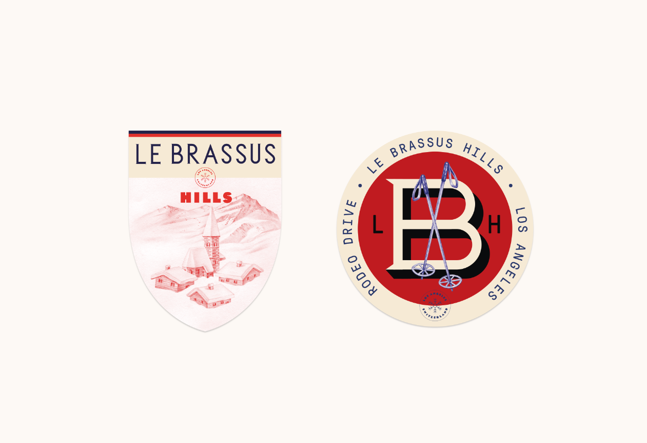 lebrassushills比佛利山庄品牌徽章标志设计