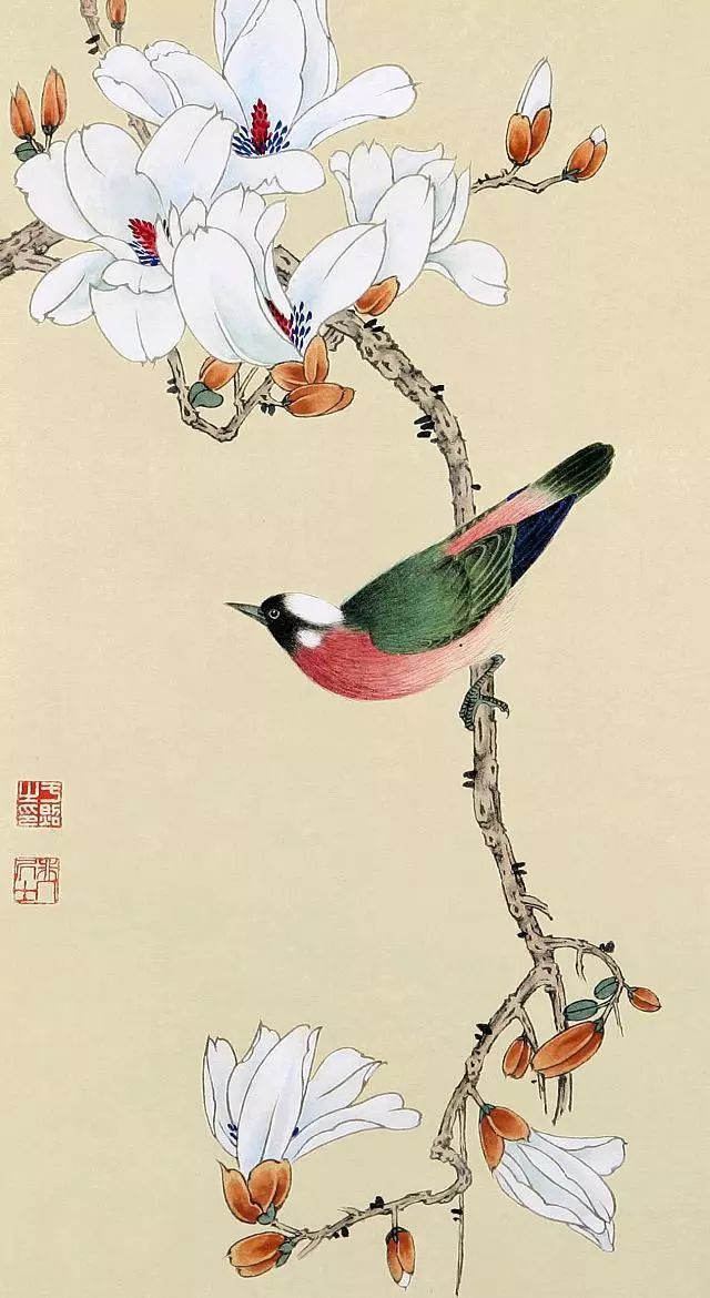 适合商业包装设计的花鸟工笔画-古田路9号-品牌创意/版权保护平台