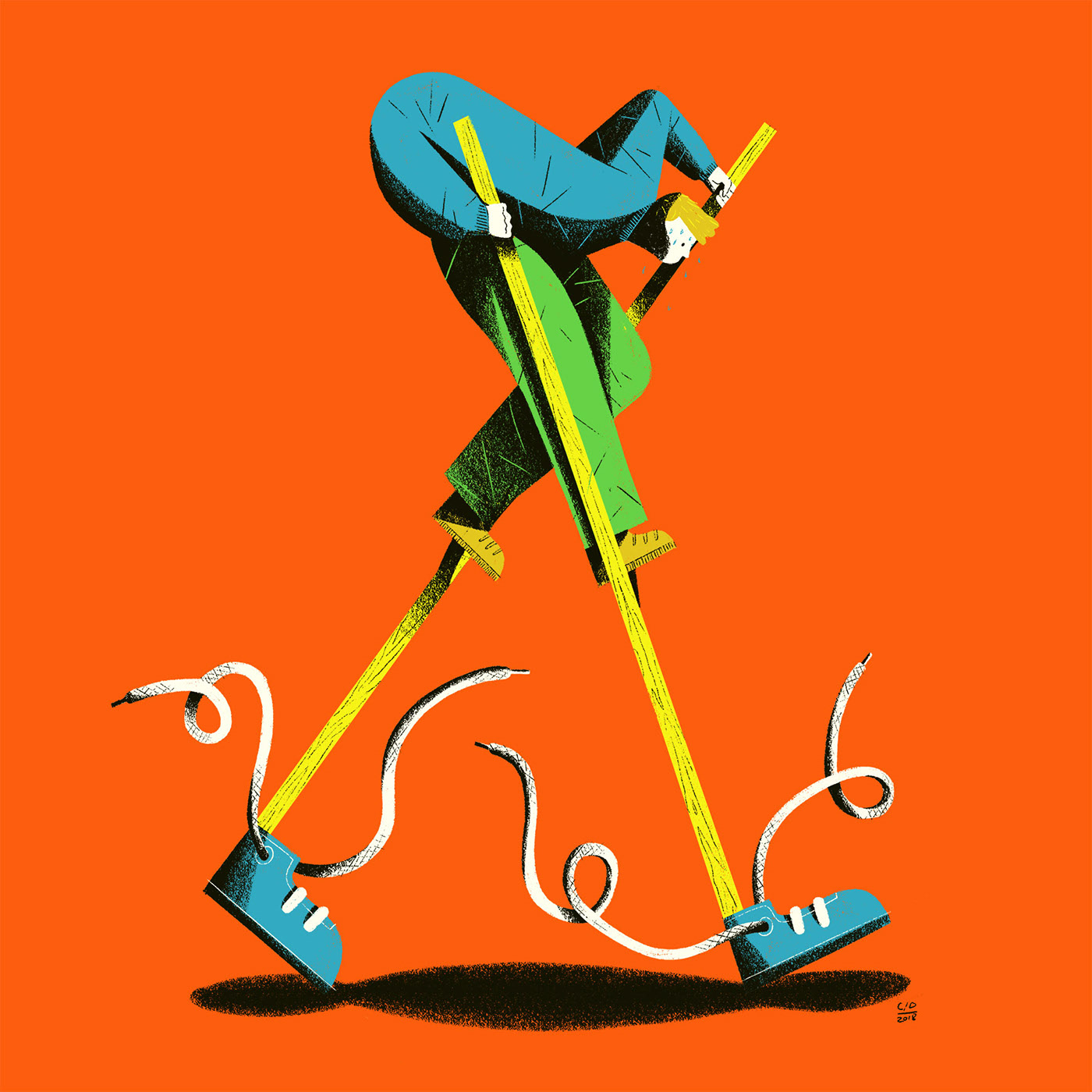 人物插画欣赏-古田路9号-品牌创意/版权保护平台