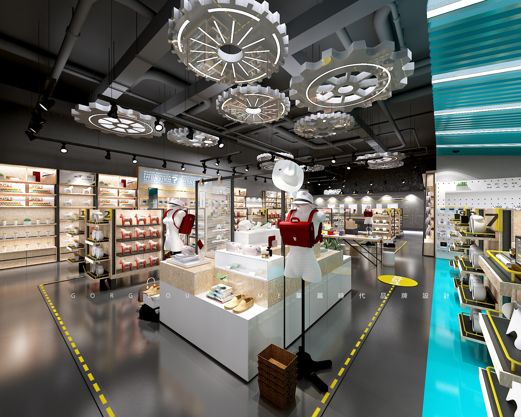 潮趣零售店si设计-古田路9号-品牌创意/版权保护平台