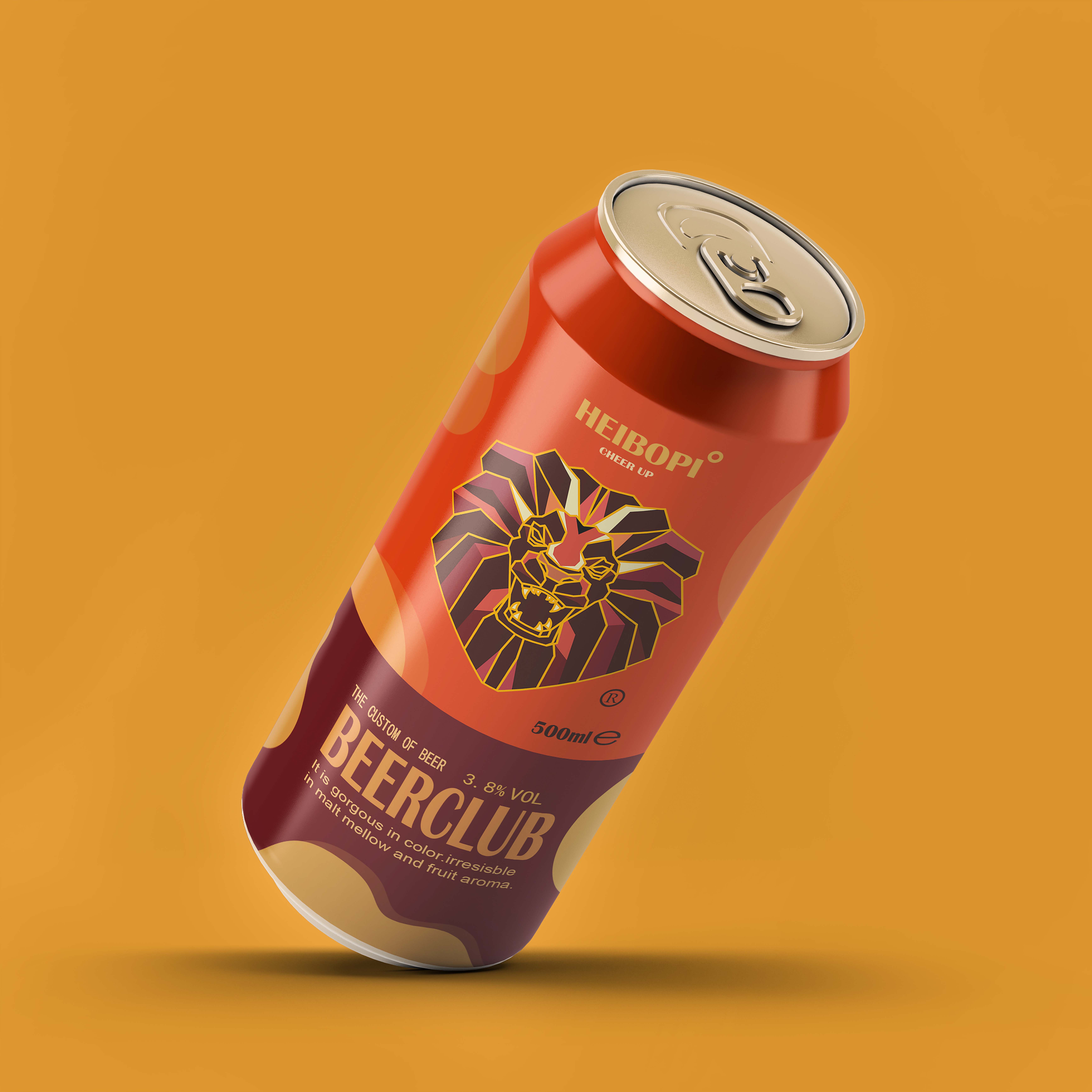 heibopi°原创动物系列定制啤酒包装设计-古田路9号-品牌创意/版权