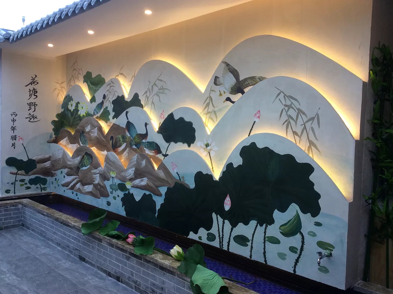 酒店内外墙墙绘一