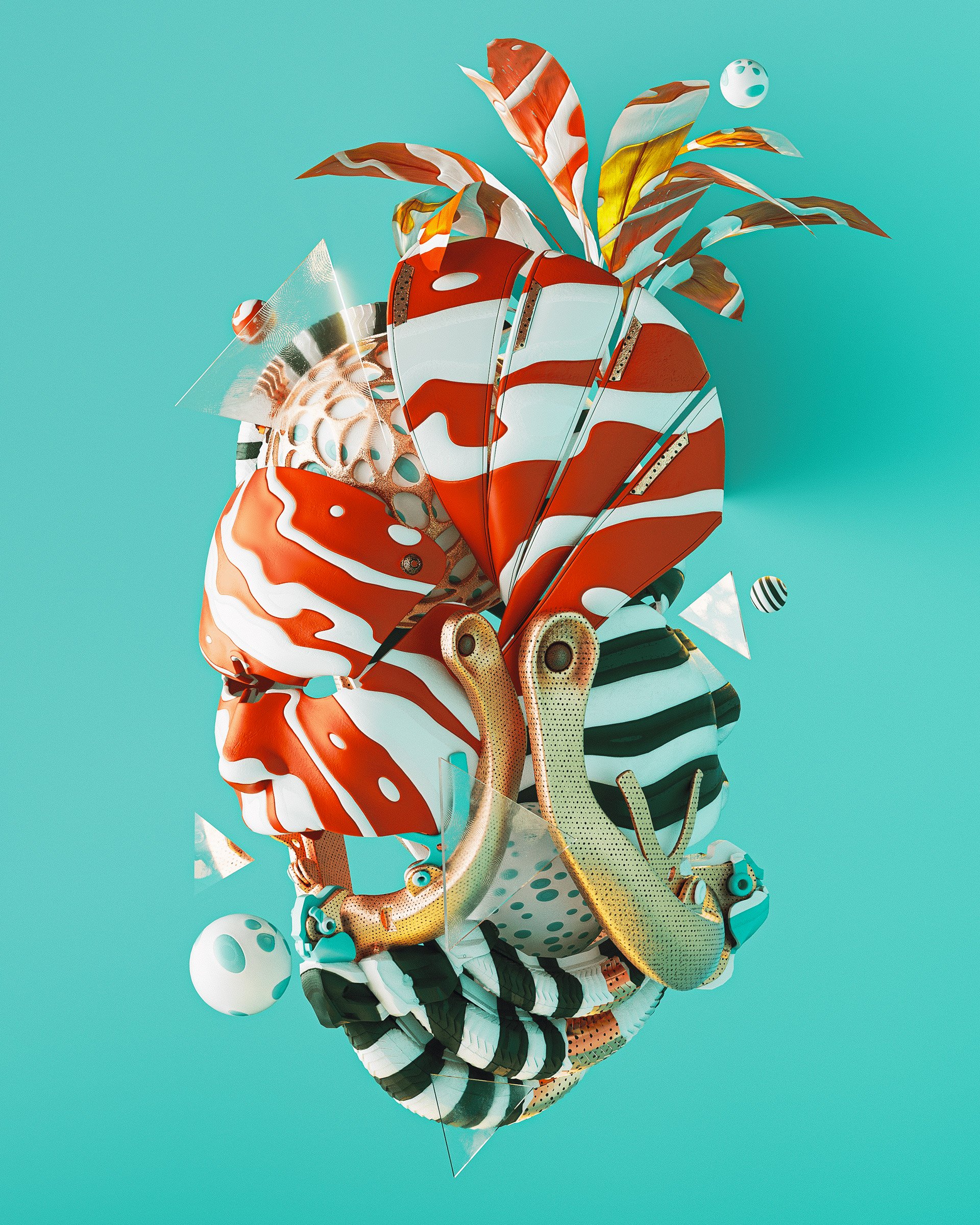 skeeva的三维艺术作品-古田路9号-品牌创意/版权保护平台