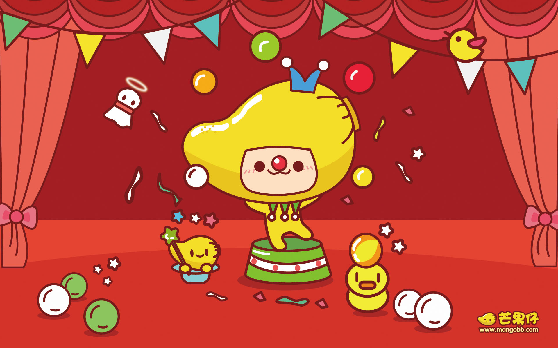 70款芒果仔插画电脑壁纸