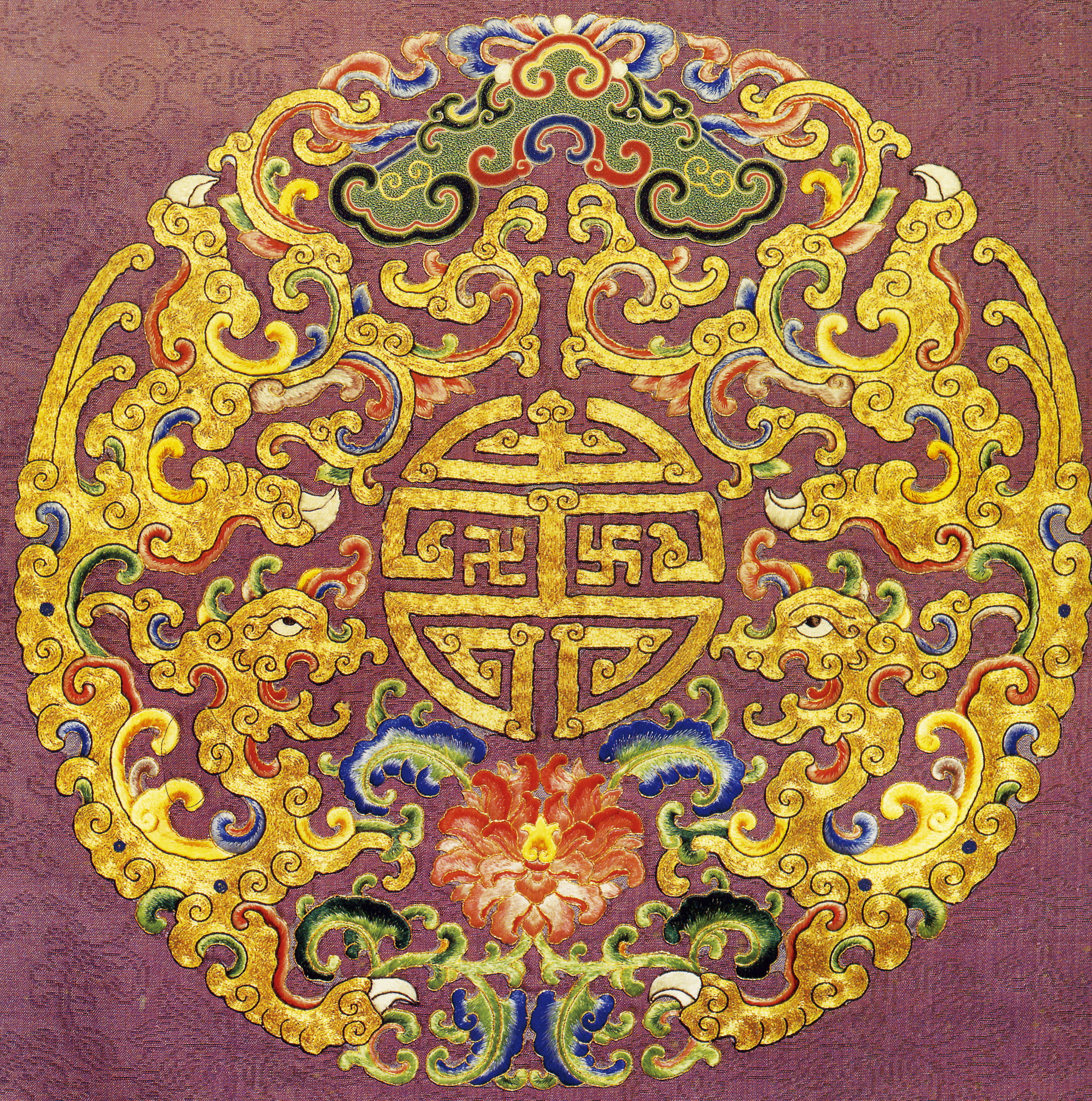 中国古代龙凤刺绣