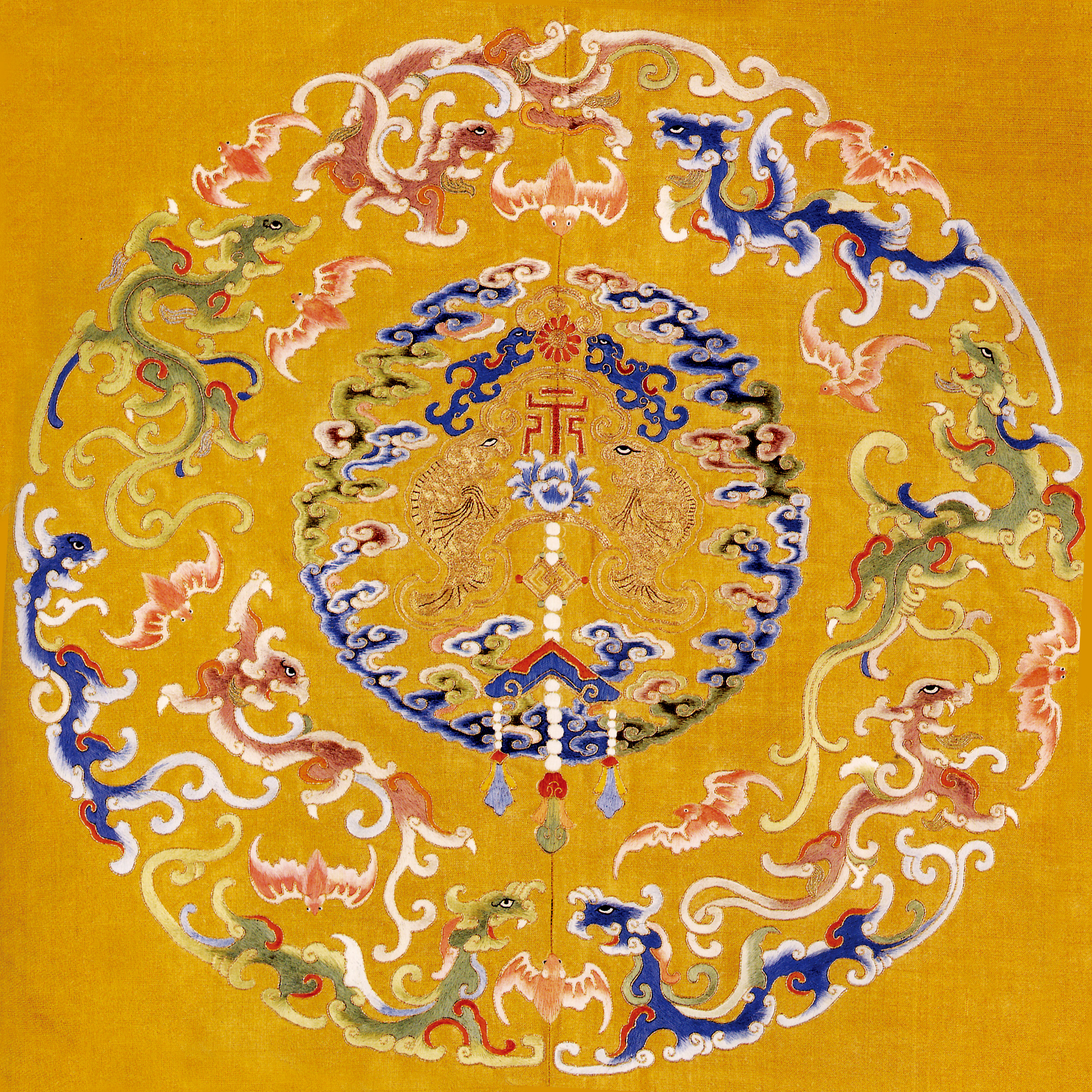 中国古代龙凤刺绣