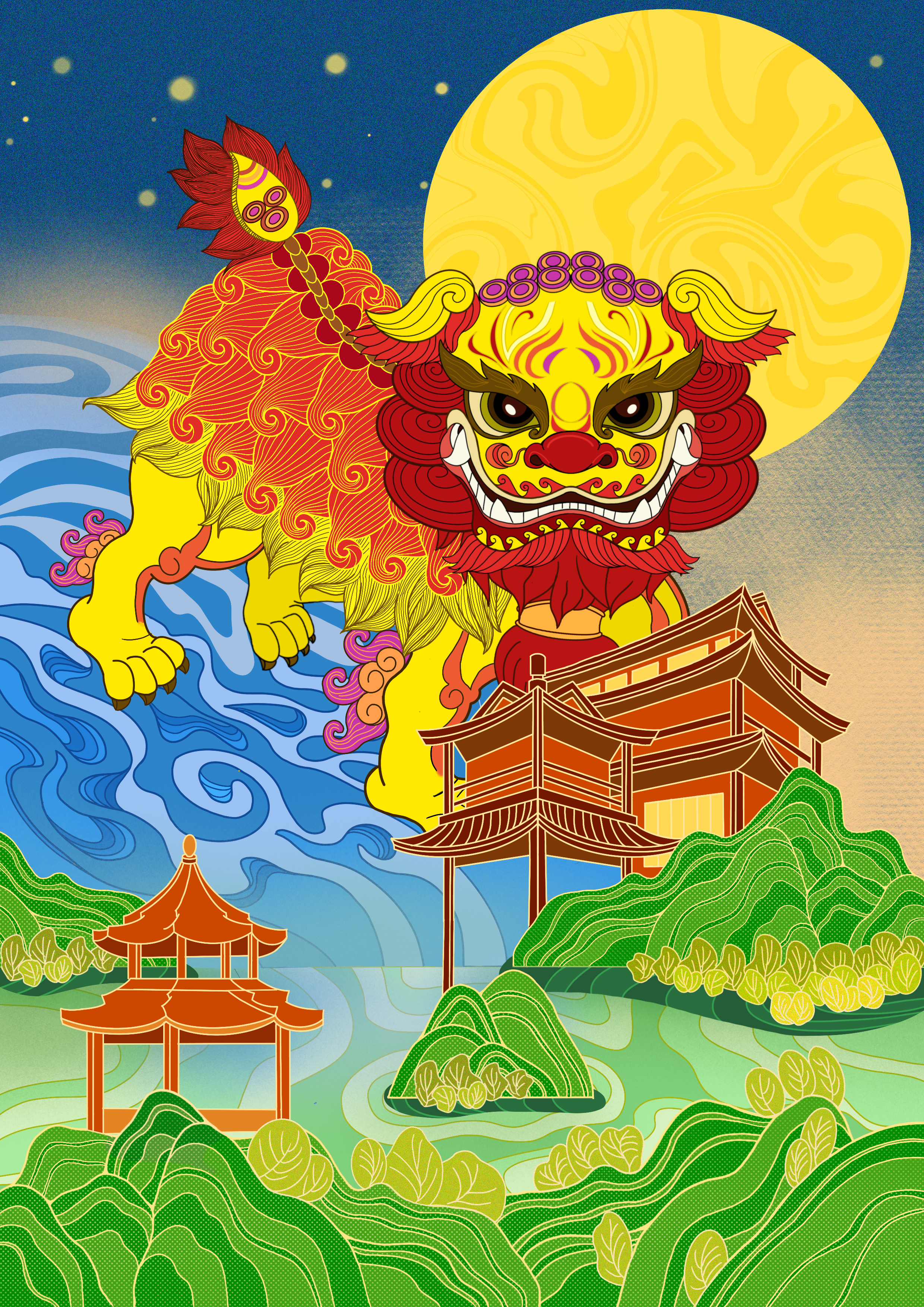 徐水舞狮文创设计