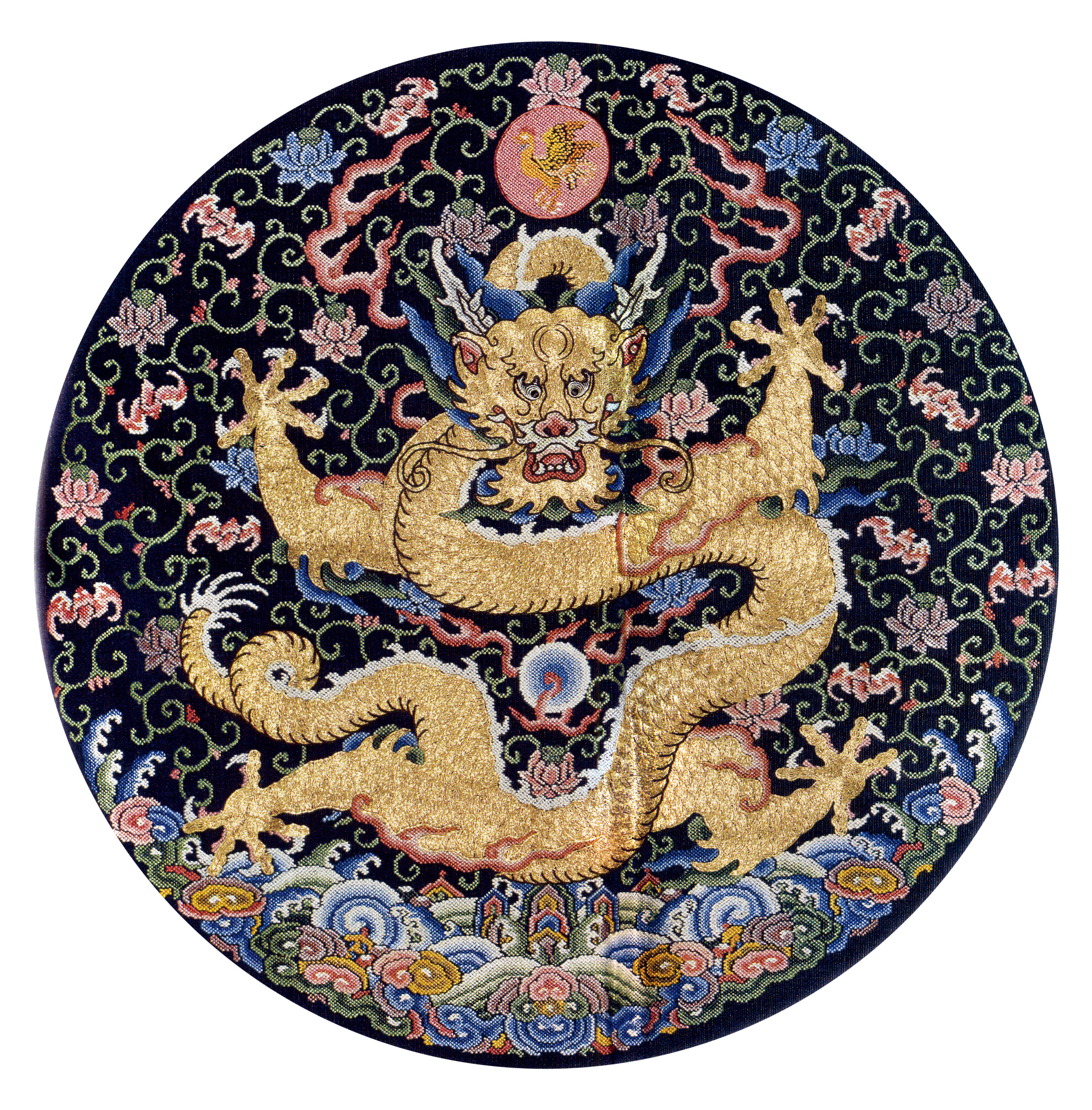 中国古代龙凤刺绣