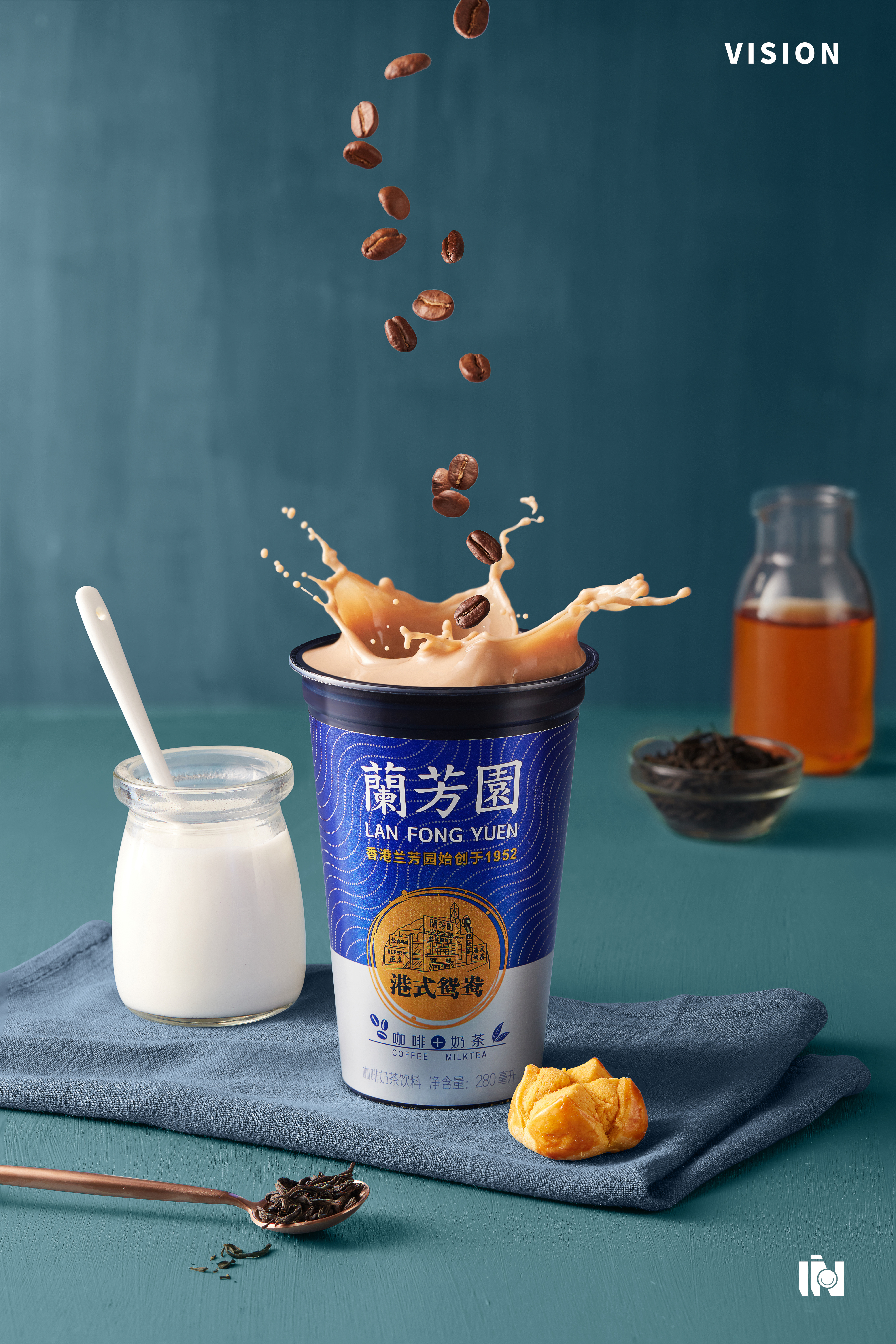 兰芳园70inlight70港式奶茶饮品拍摄