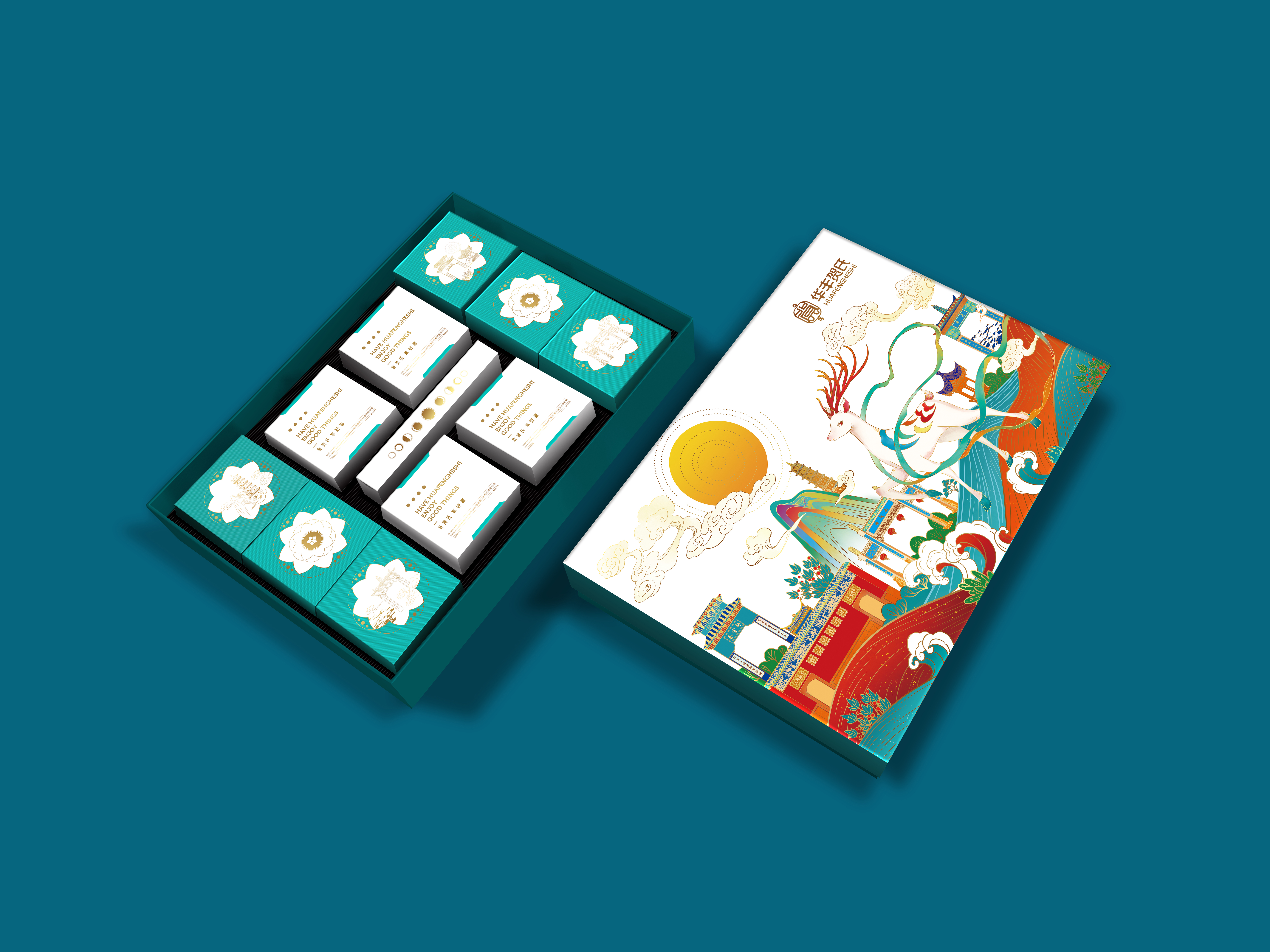 华丰贺氏|月饼包装—传承福州文化-古田路9号-品牌创意/版权保护平台