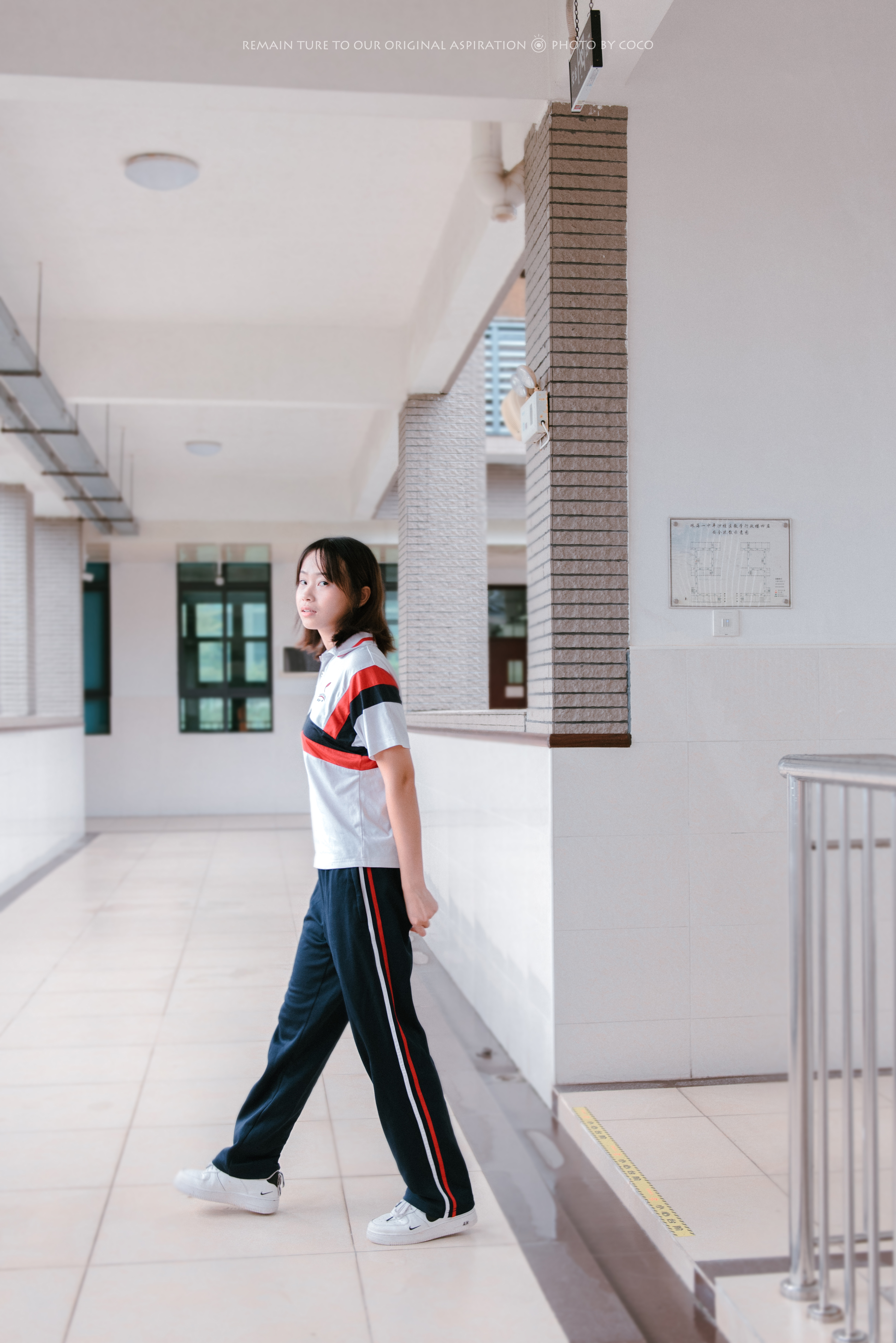 高中雨天拍摄人像摄影coco