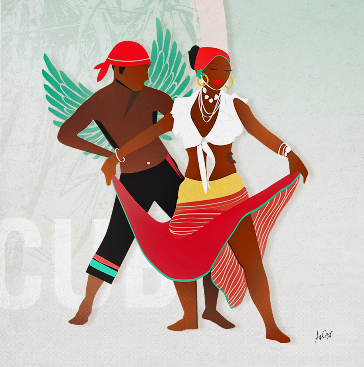 alittlefromhavanaslife人物场景插画