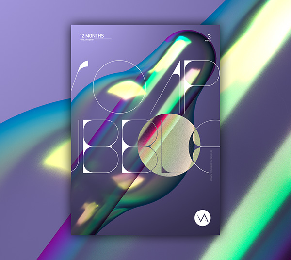 12 months 图形设计 动态图像设计 插图-古田路9号-品牌创意/版权保护