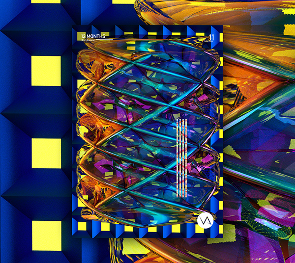 12 months 图形设计 动态图像设计 插图-古田路9号-品牌创意/版权保护