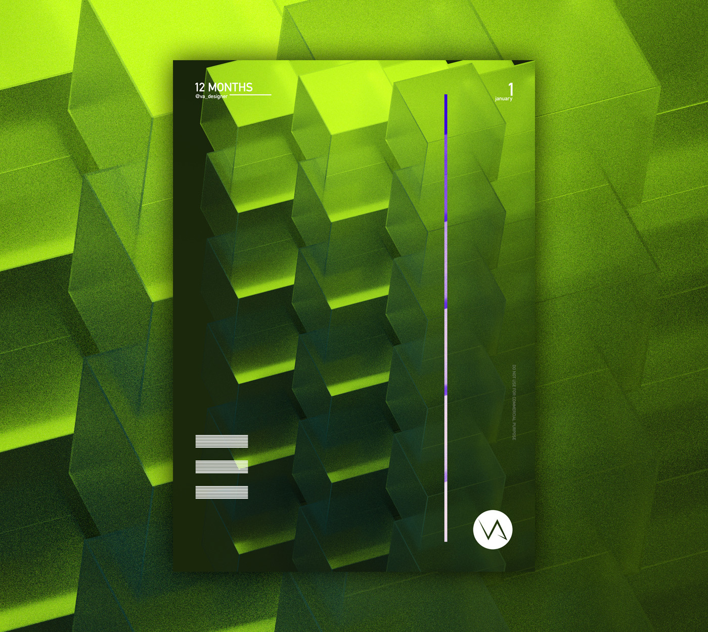 12 months 图形设计 动态图像设计 插图-古田路9号-品牌创意/版权保护